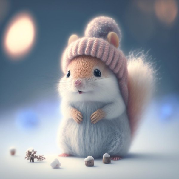 мышонок с шарфиком