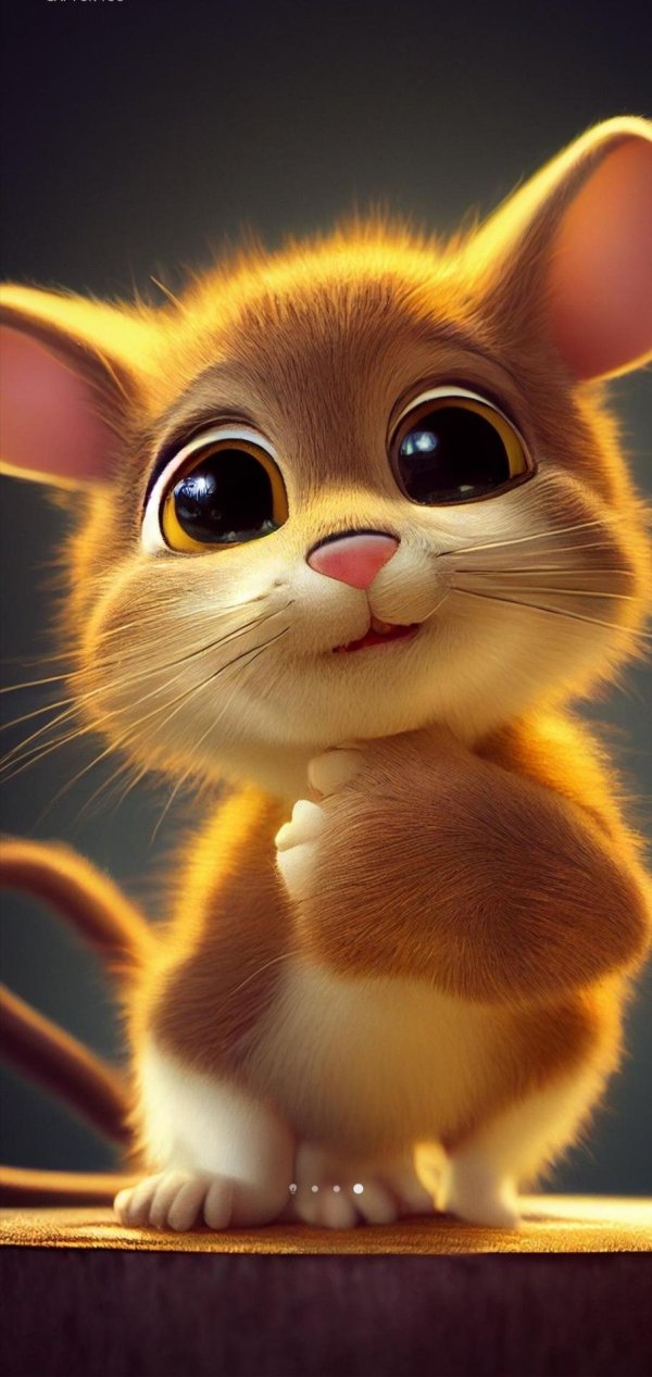 мышка улыбается