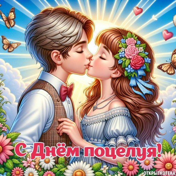 открытки дружеский поцелуй