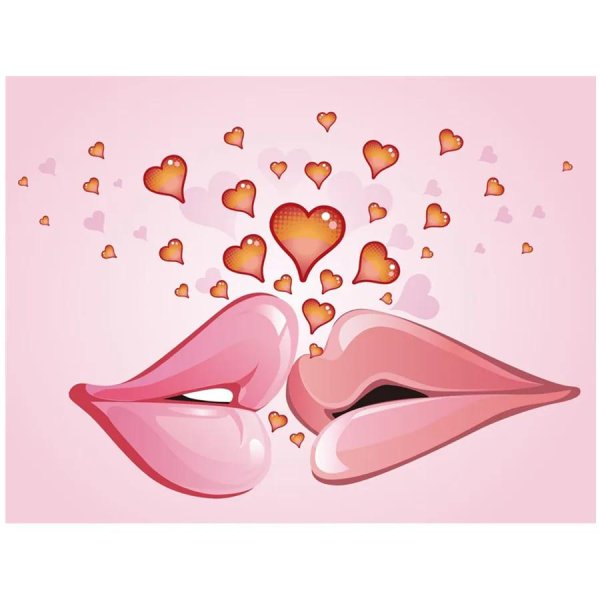 открытка поцелуйчик