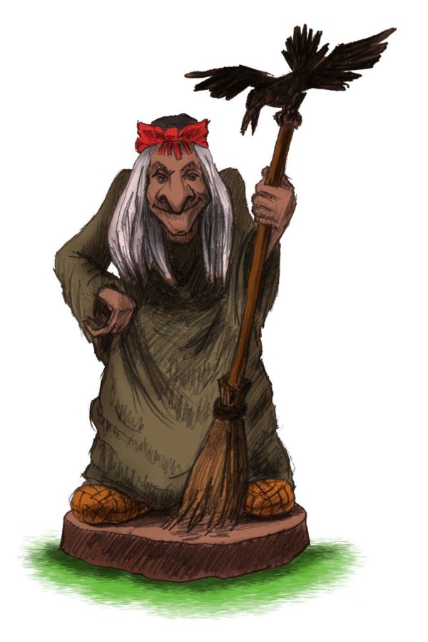 баба яга рисунки