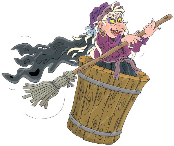 рисунок баба яга