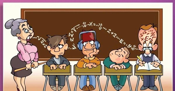 ученики мультяшные