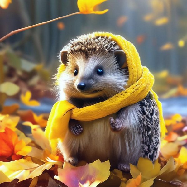 ежик реалистичный