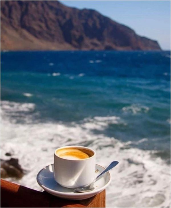 кофе и море