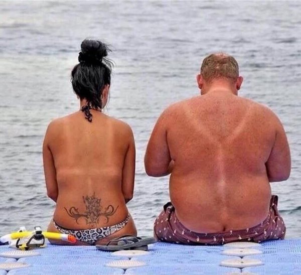 смешной загар