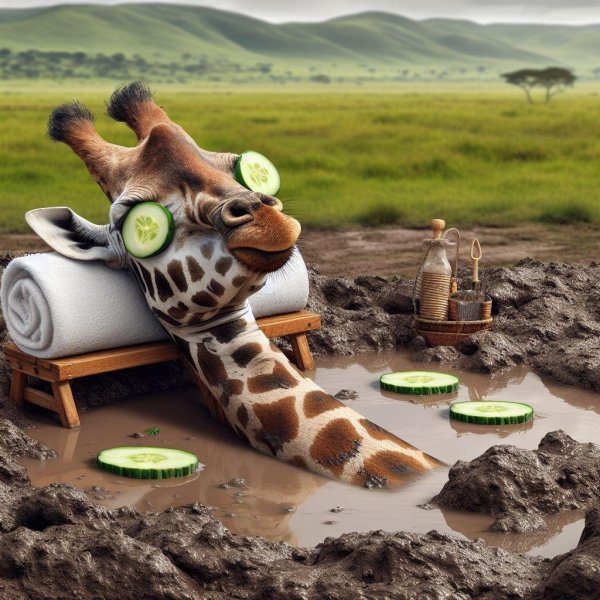 прикольный жираф