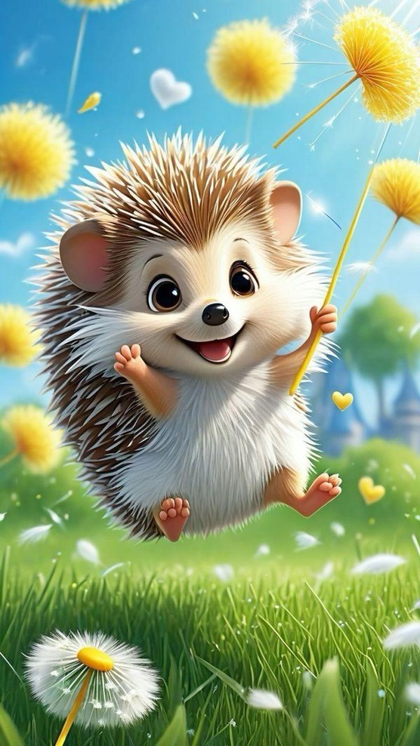 веселые ежики