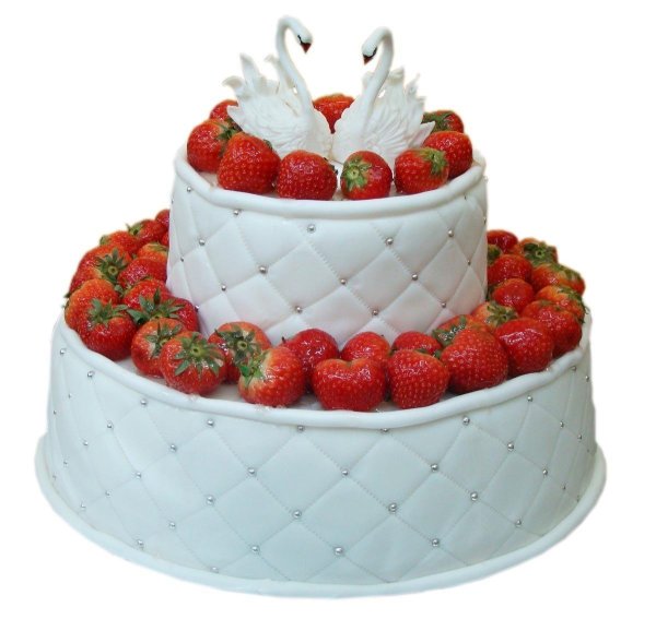 свадебные торты двухъярусные