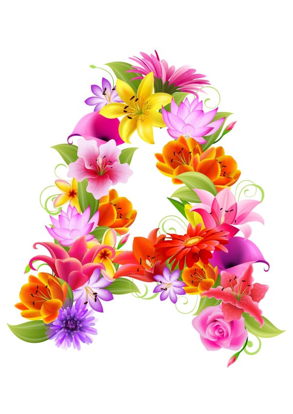 цветочный алфавит