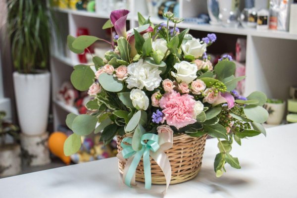 корзина цветов маме