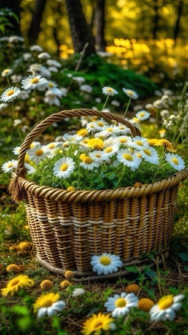 доброго утра ромашки