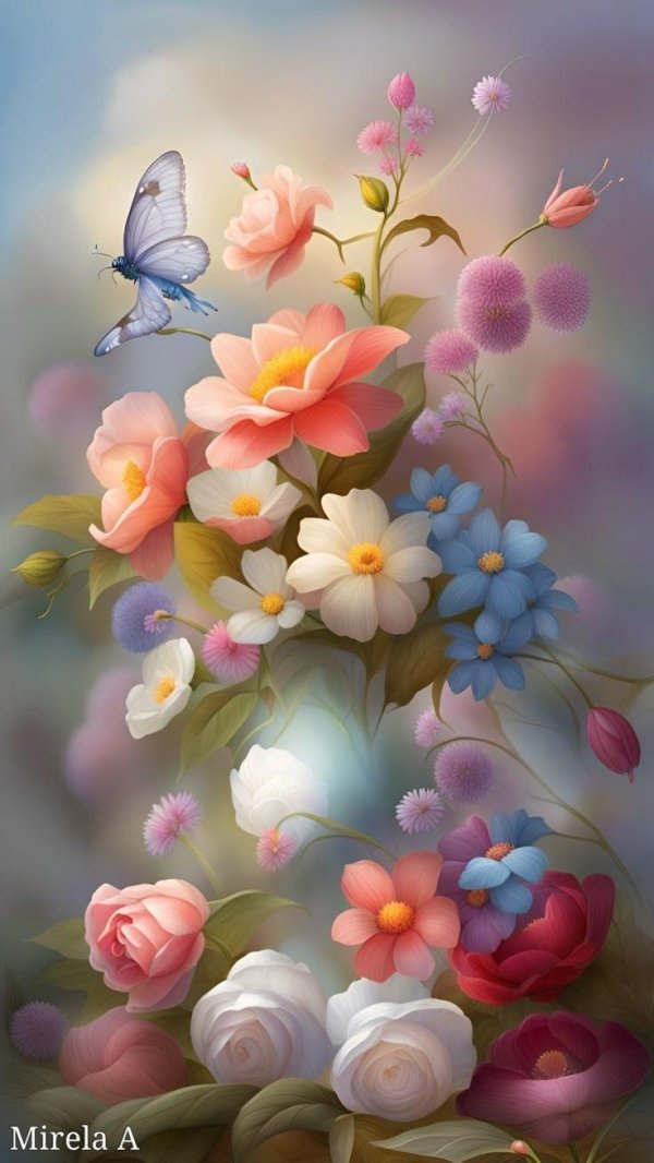 цветок картина