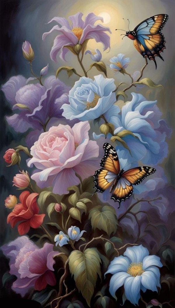 цветок картина