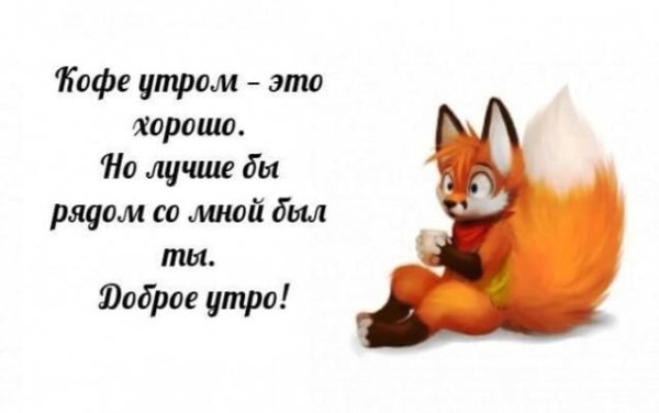 доброе утро от лисички