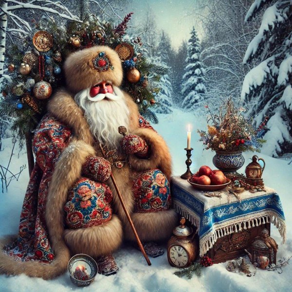 открытка деда мороза