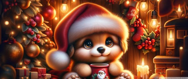 новогодний медвежонок