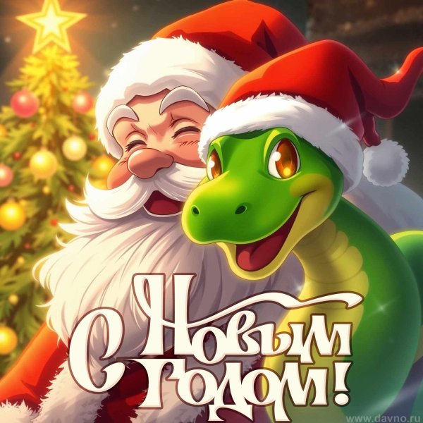 с новым годом змеи