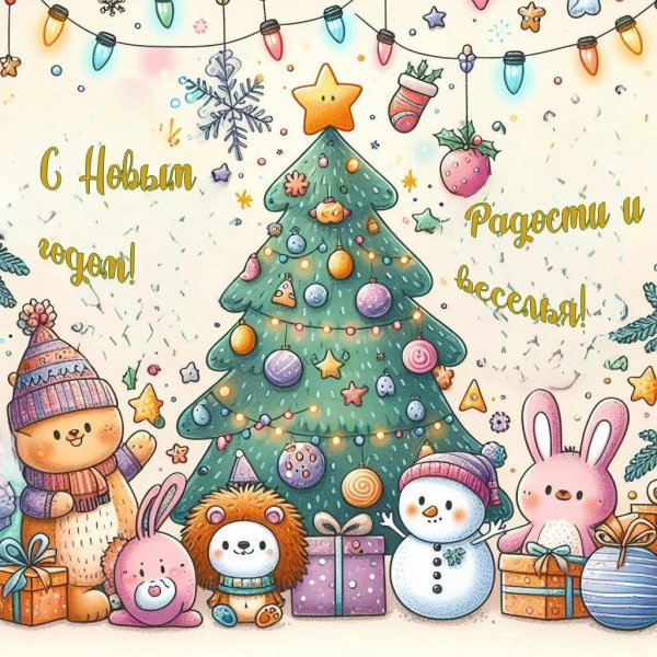 новогоднее открытки