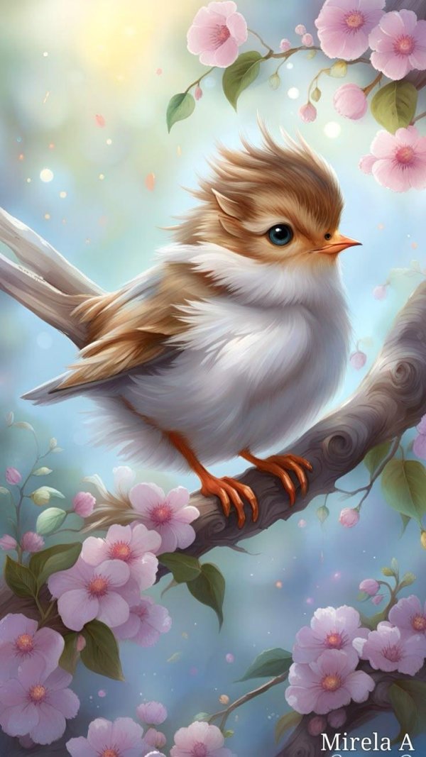 птичка рисунки