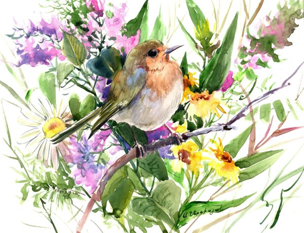 Хорошего дня весенние с птичками