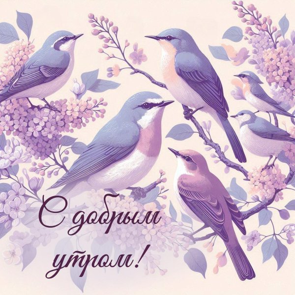 птица акварель