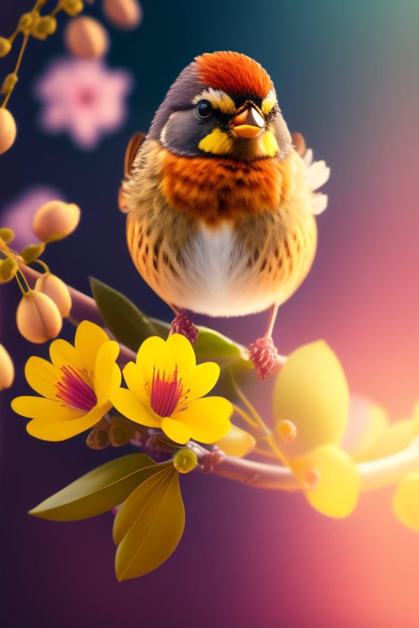 весенняя птица