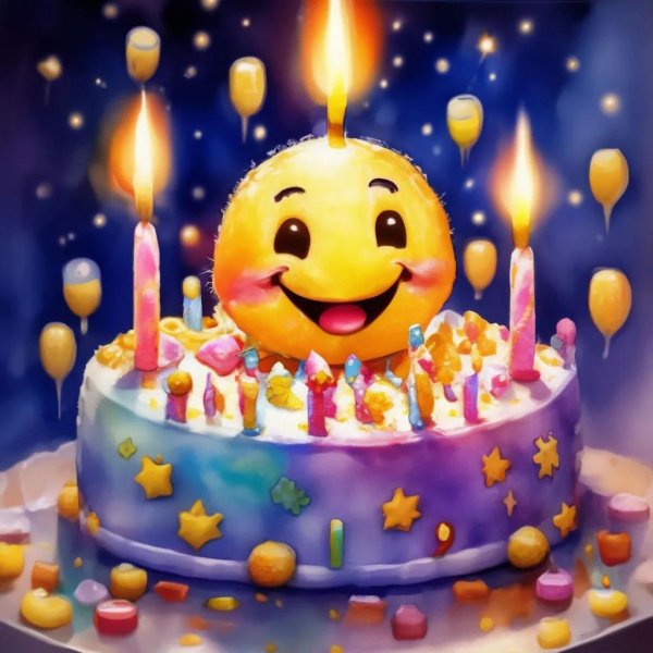 смайлики праздник