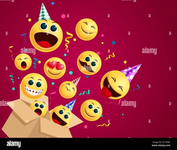 смайлики праздник