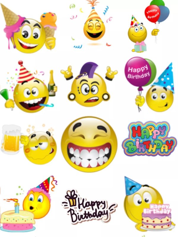 смайлик день рождения
