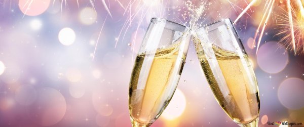 бокал с шампанским