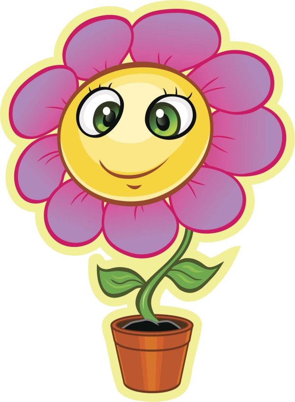 мультяшные цветочки