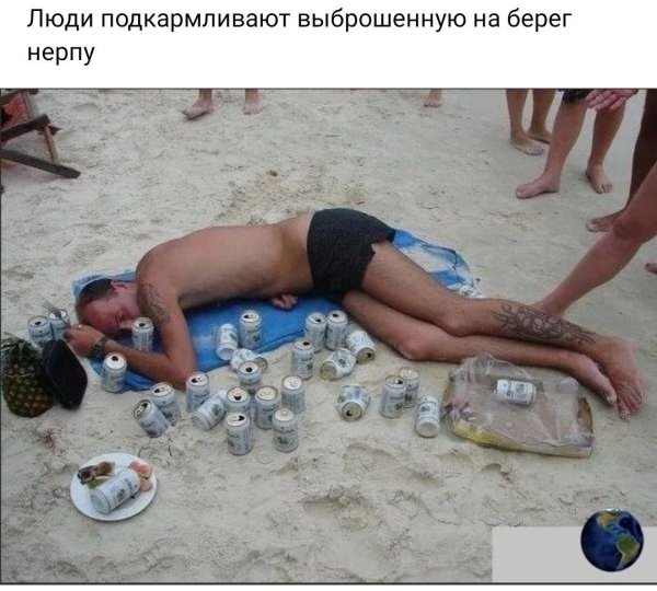 пьяницы на пляже