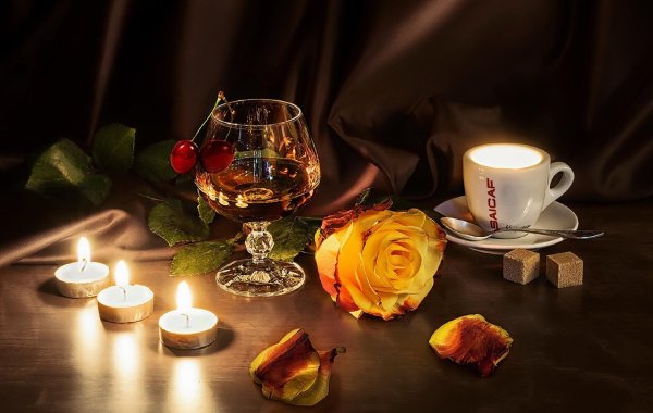 коньяк и розы