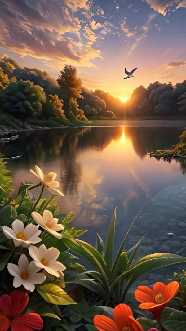 пейзаж рассвет