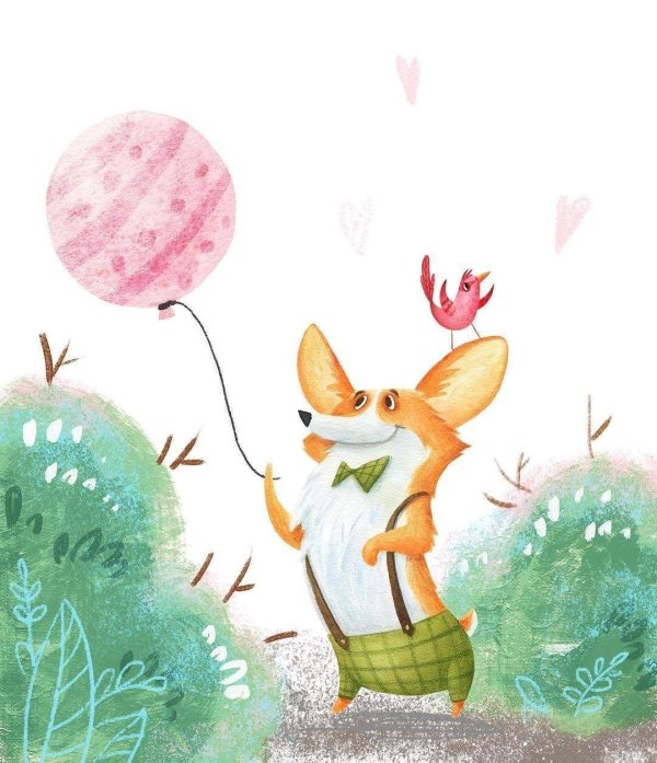 рисунок лисенка