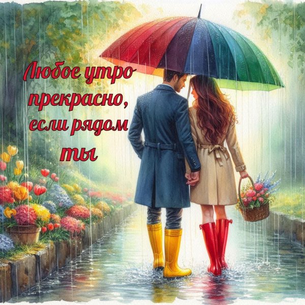 двое под зонтом