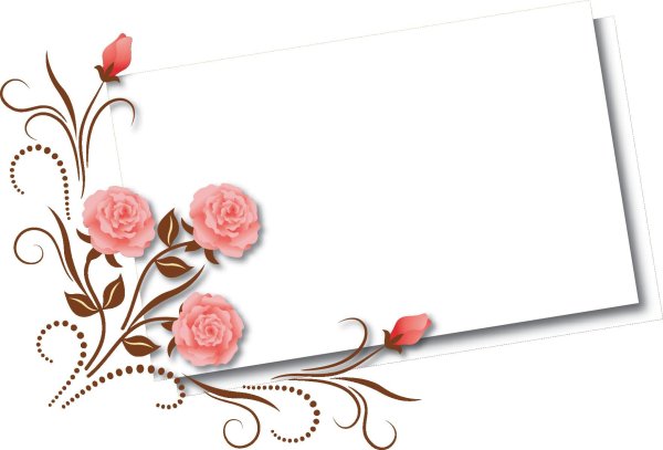 красивая рамка на прозрачном фоне