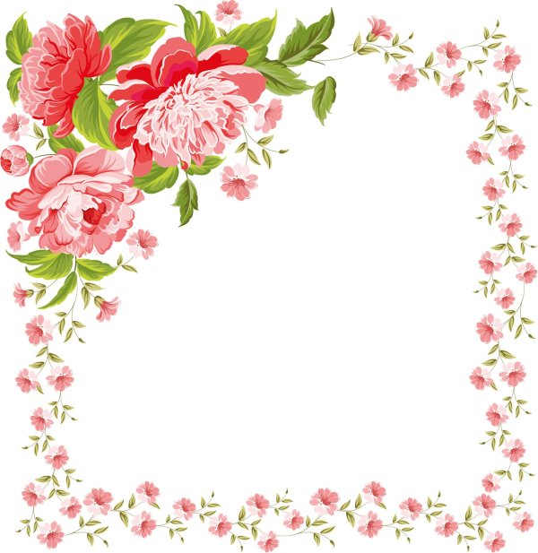 рамочка с цветами