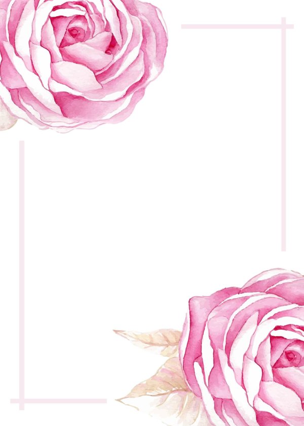 акварельные цветы