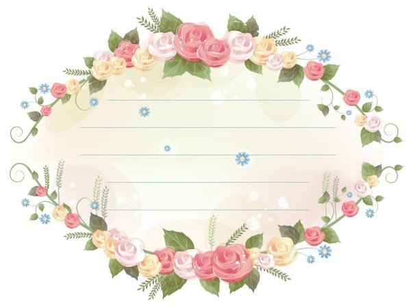 цветочный венок для фотошопа