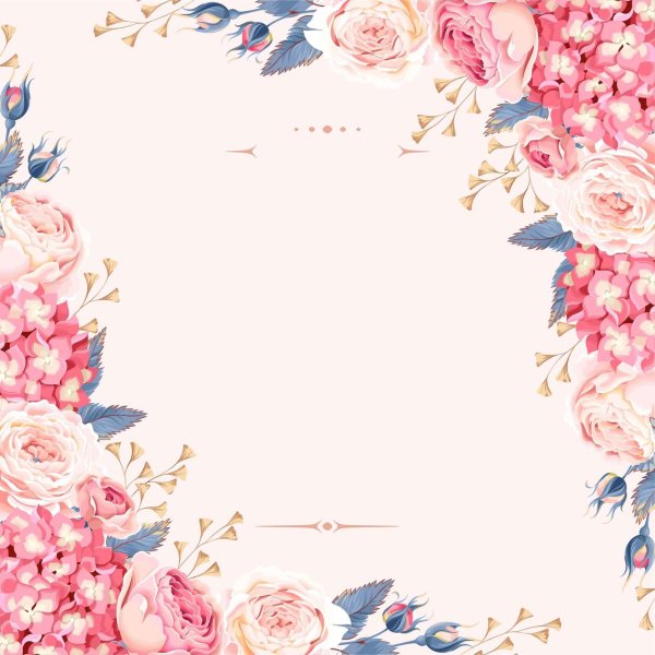 цветочный фон для пригласительных