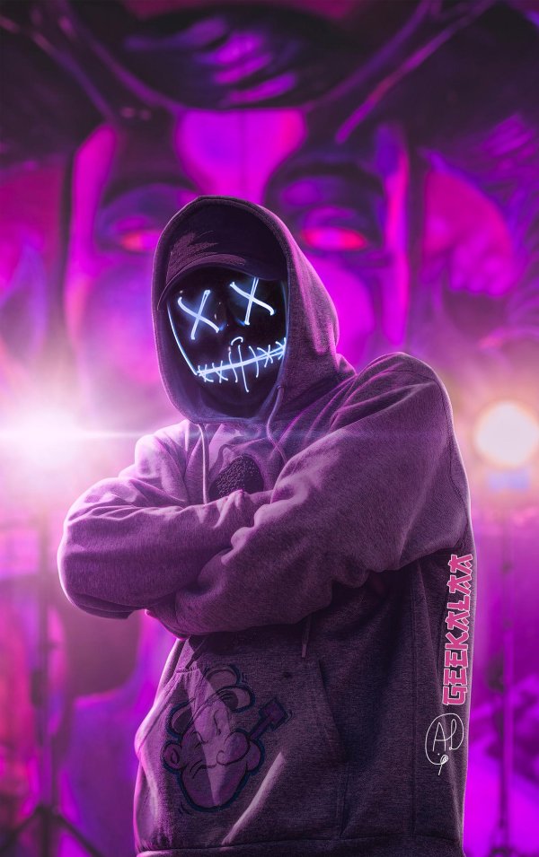 неоновое худи