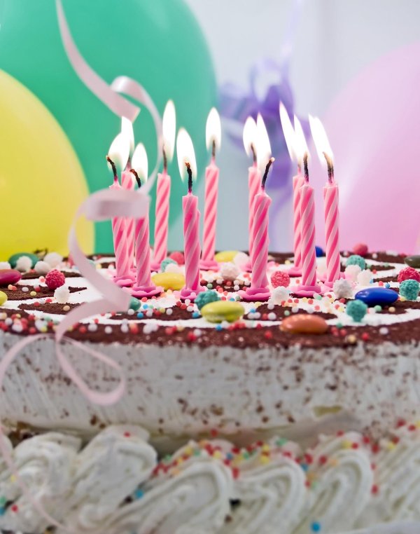 торт со свечами