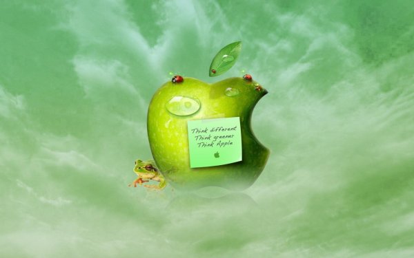 зеленое яблоко