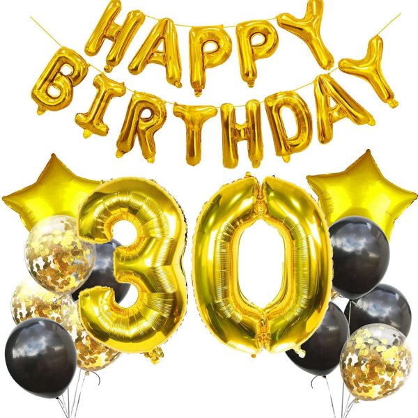 воздушные шары на день рождения 30