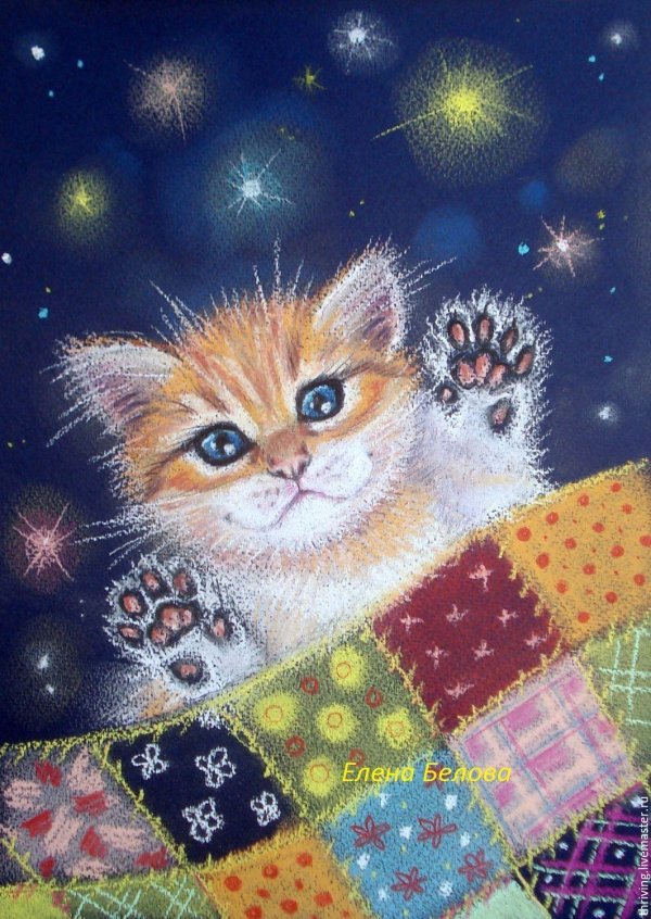 новогодние рисунки пастелью