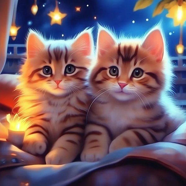 милые мультяшные котята