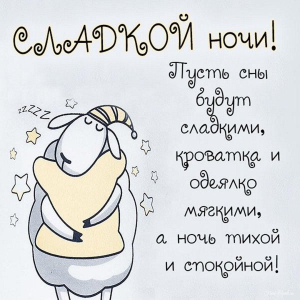 прикольное пожелание спокойной ночи