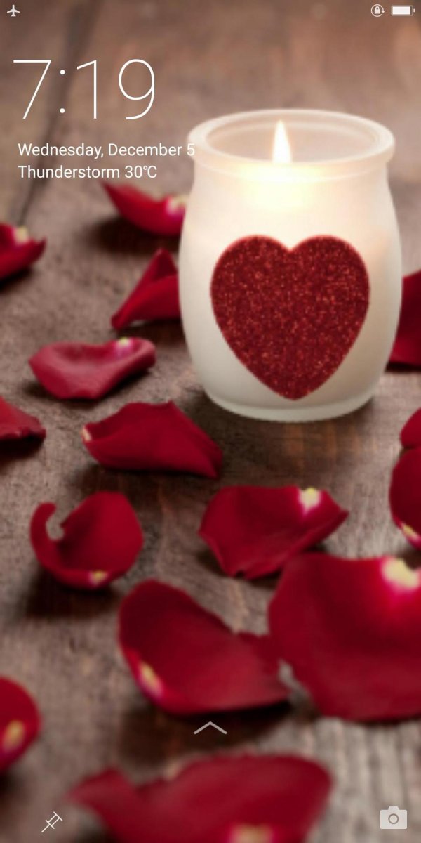 романтическая свеча